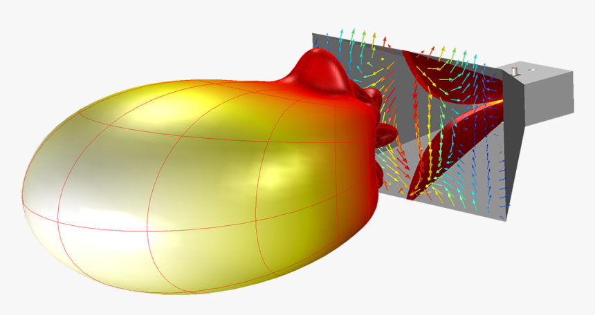 Ondas De Colores Png -antena De Bocina Con Doble Cresta - Patron De Radiacion Bocina Piramidal, Transparent Png