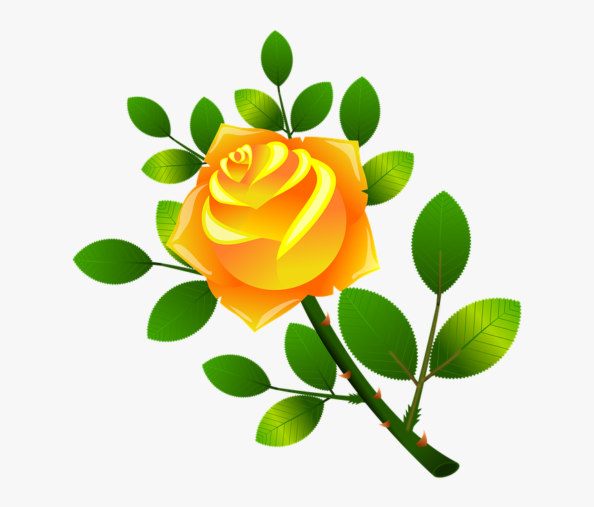 Victorian Flowers Cliparts 17, Buy Clip Art - Floral Amarela Png, Transparent Png