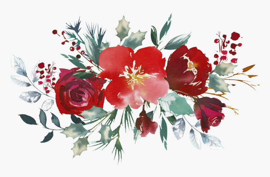 Pintado A Mano De Rosa Roja Png Transparente De Png - Rosas Rojas Pintadas Png, Png Download