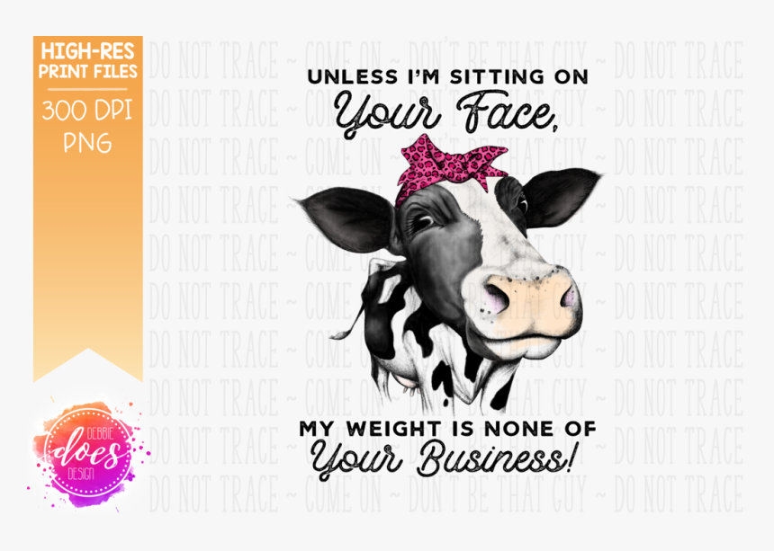 Cow With Sunflowers Svg, HD Png Download
