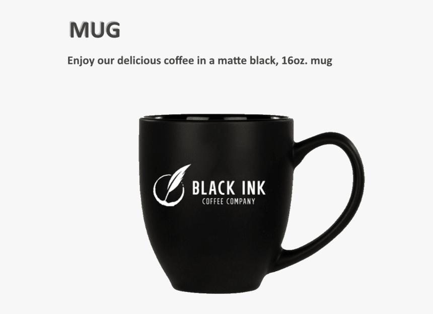 Black Ink Coffee Company Black Mug - Mug, HD Png Download
