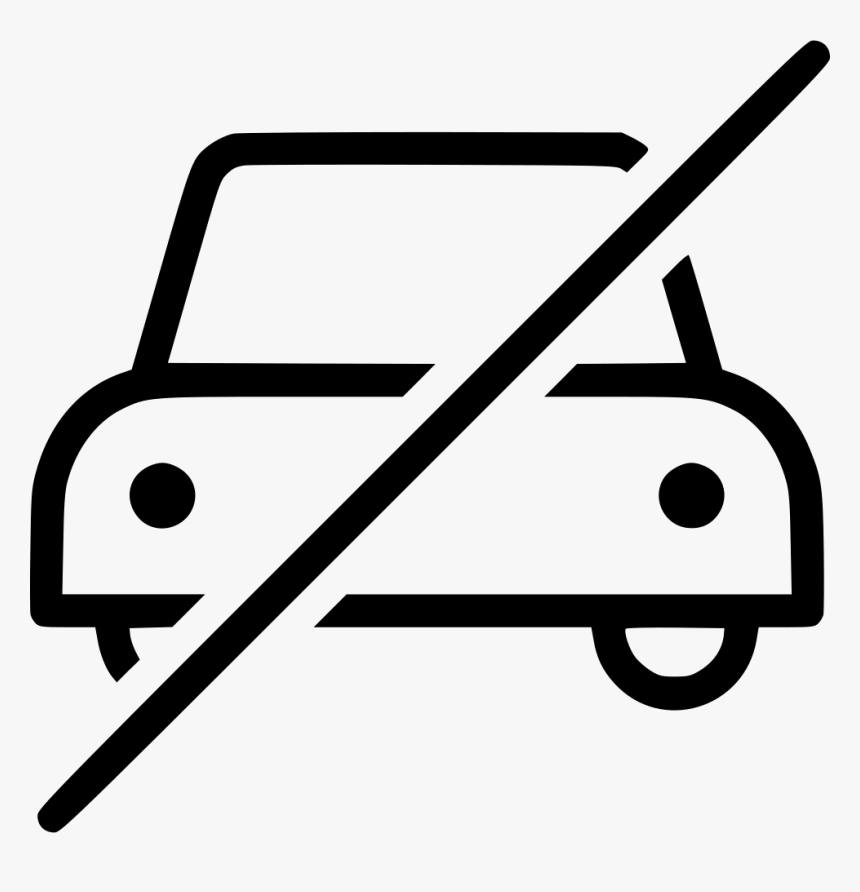 No Car Taxi Cab Vehicle Traffic Sign - Transparent Frame Traffic Sign, HD Png Download