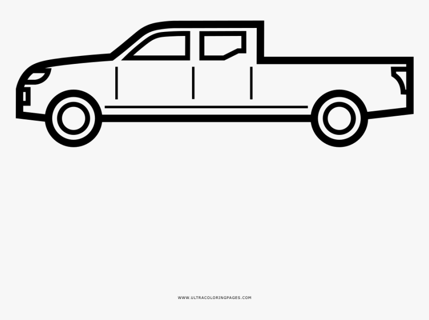 Transparent Camioneta Png - Pick Up Truck Drawing, Png Download