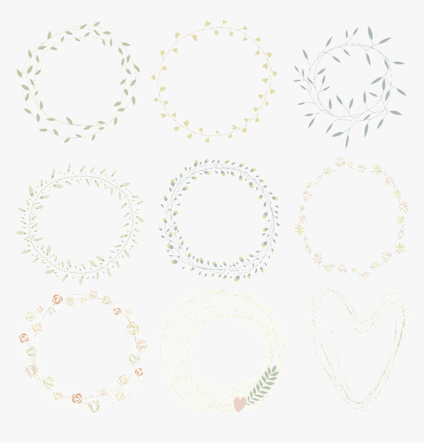 Fresh Leaf Wreath - Circle, HD Png Download