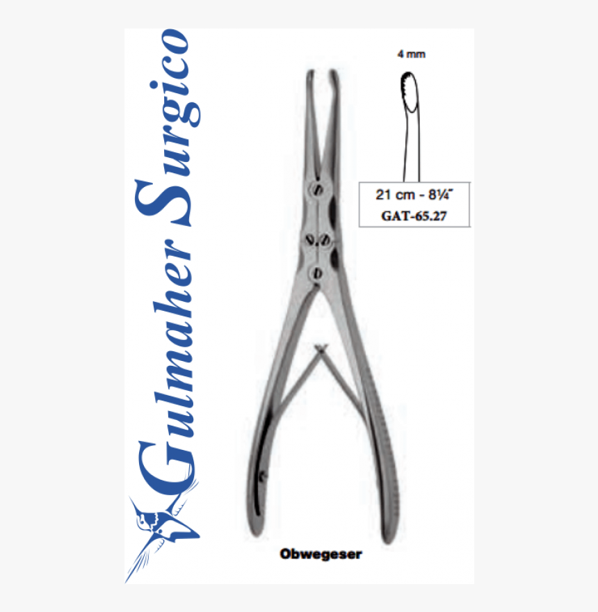 Obwegeser Nasal Septum Forceps 4mm, 21cm - Nipper, HD Png Download