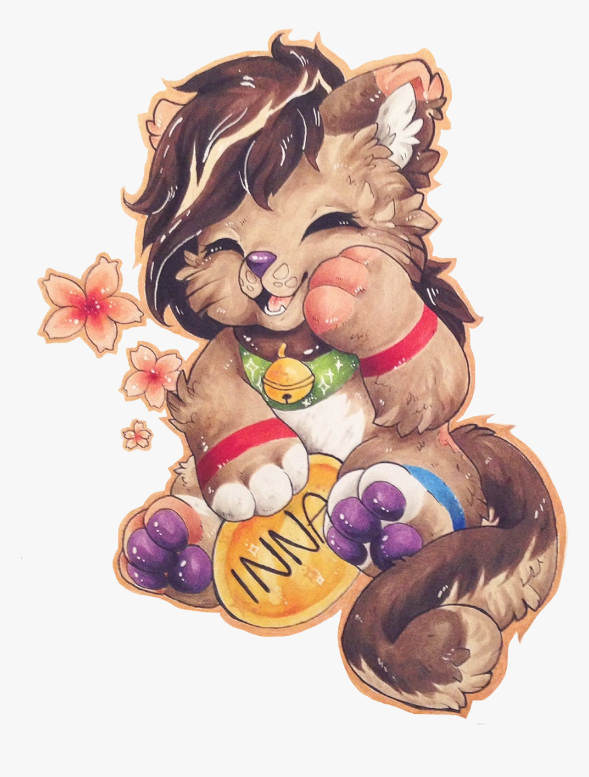 Lucky Cat Oc Commission - Illustration, HD Png Download