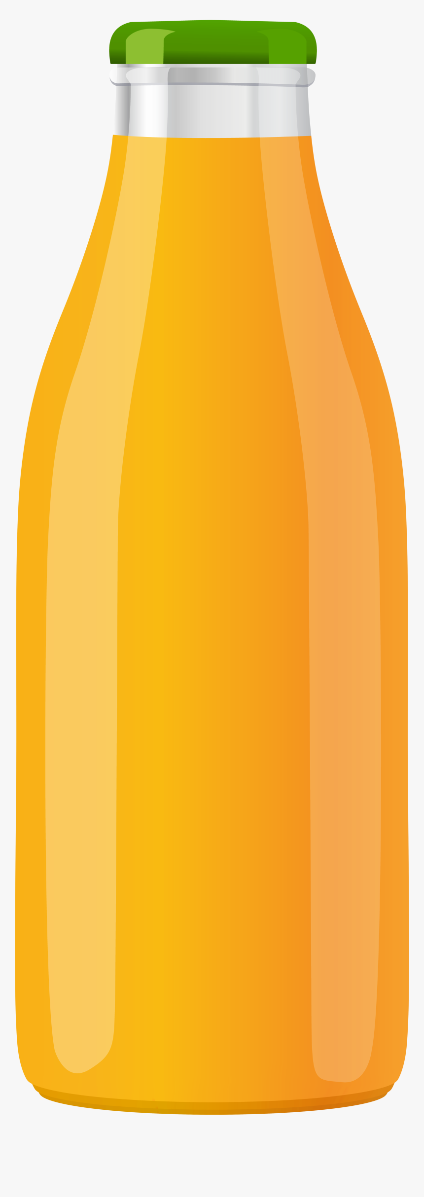 Orange Juice Bottle Png Clip Art - Illustration, Transparent Png