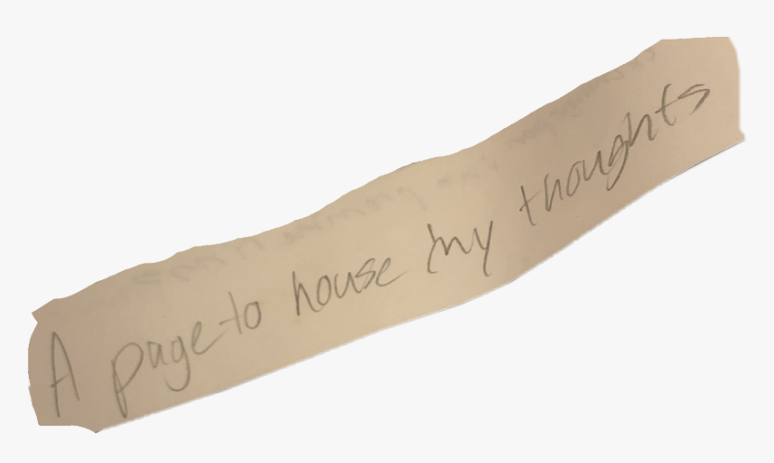 Paper Thoughts Lost Page Notebook Freetoedit - Calligraphy, HD Png Download