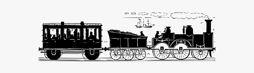 19th Century Train Vector Image - Train Clip Art, HD Png Download