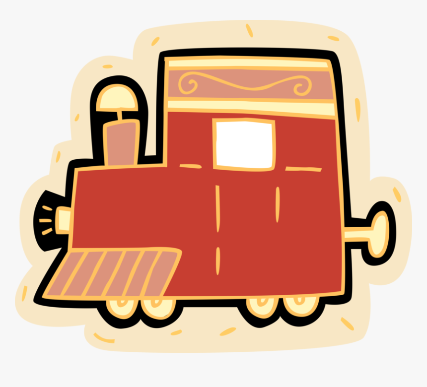 Vector Illustration Of Railroad Rail Transport Speeding, HD Png Download