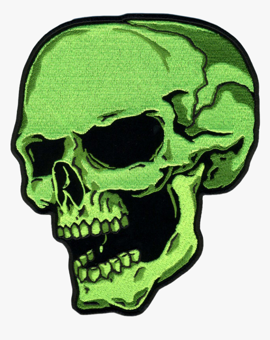Scgreen Green Vote Skull Slime Lime Sick Cool Cute - Green Skull Png Transparent, Png Download