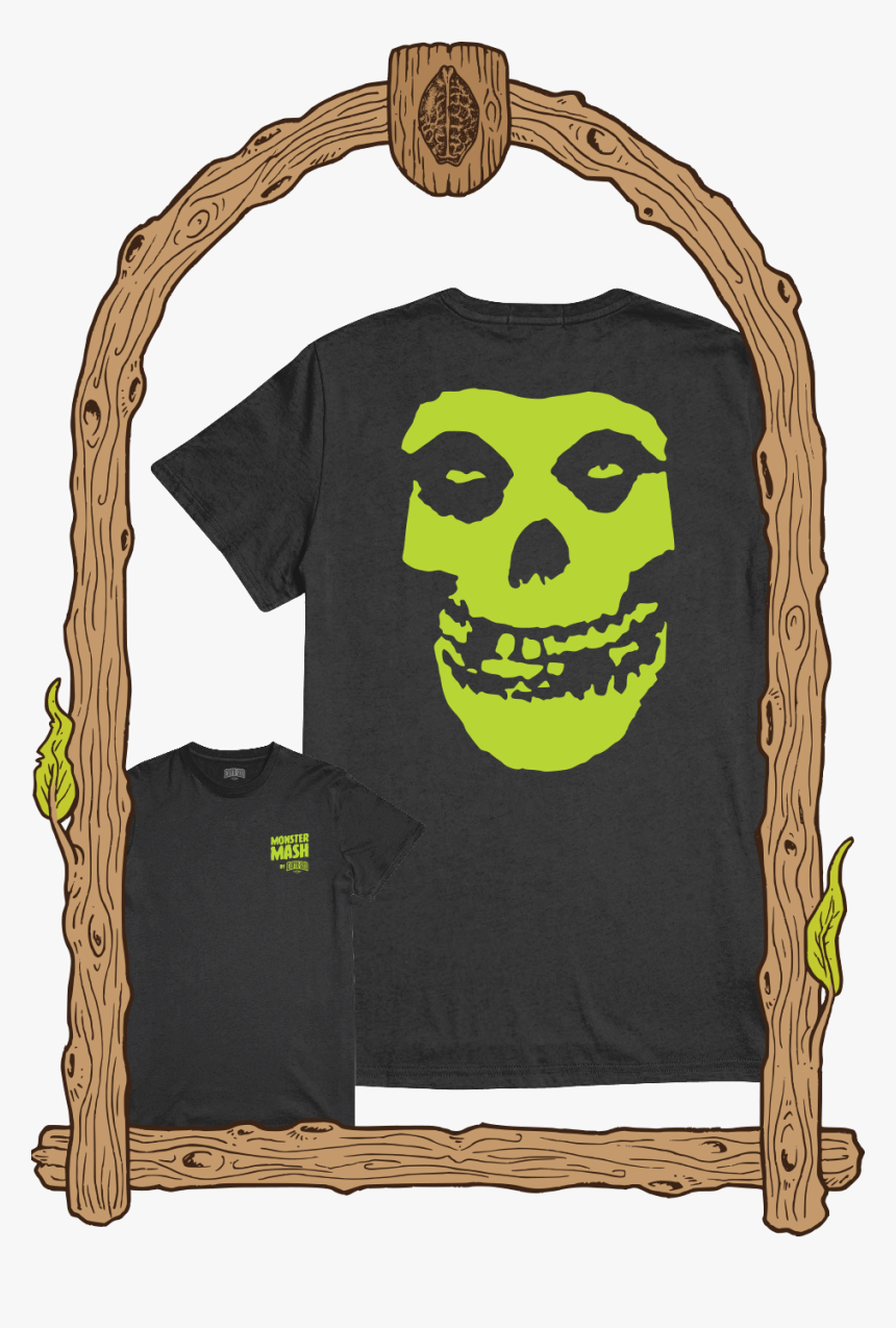 Transparent Green Skull Png - Misfits Skull, Png Download