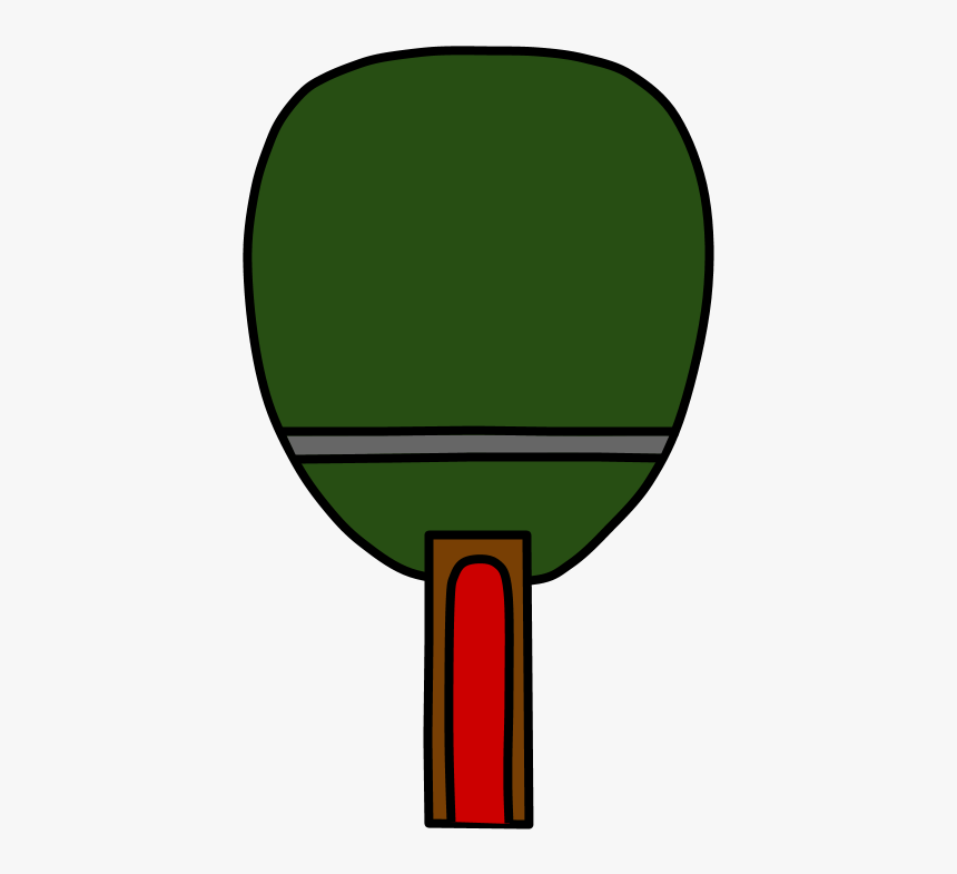 Ping Pong Paddle, Table Tennis, Dark Green, HD Png Download