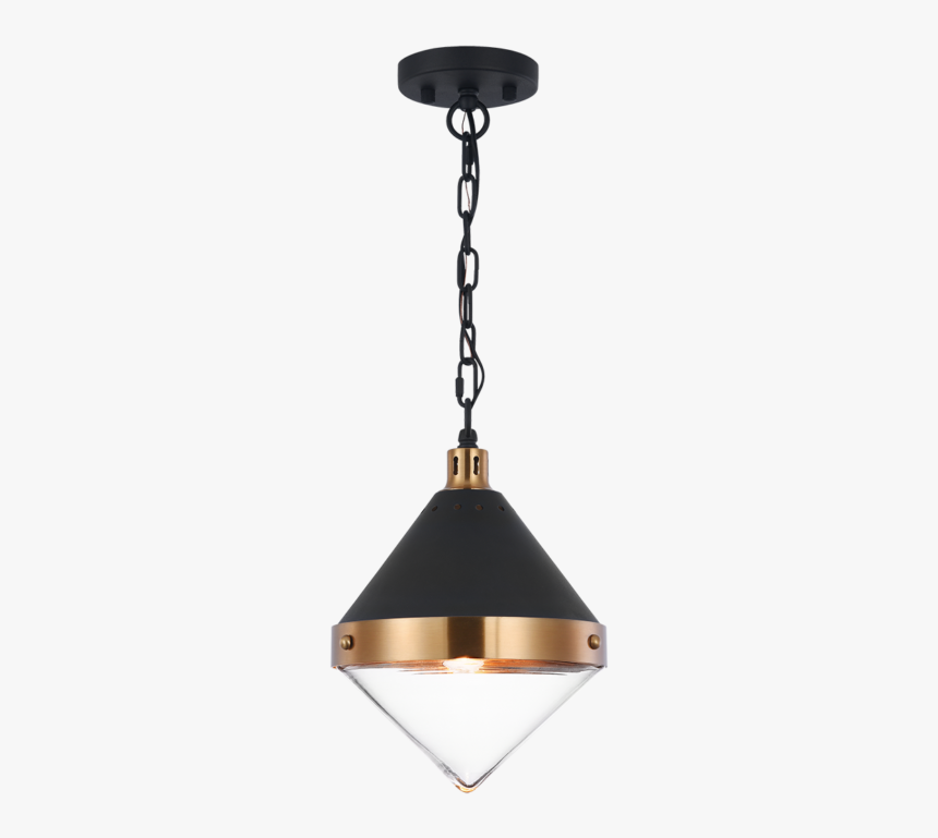 Small Top Shaped Pendant With Clear Glass And 1 Light - Matteo Lighting Sphericon Pendant, HD Png Download
