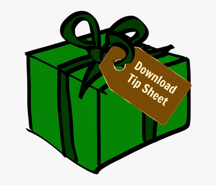 Gift Tag - Present Gift Cartoon Transparent, HD Png Download