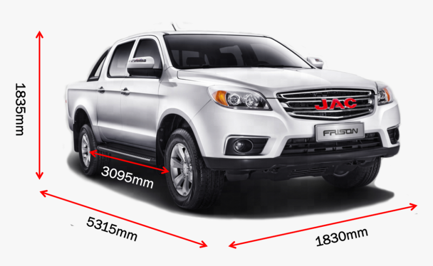 China Famous Brand Jac Diesel Double Cabin Pickup Truck - T6 Jac, HD Png Download