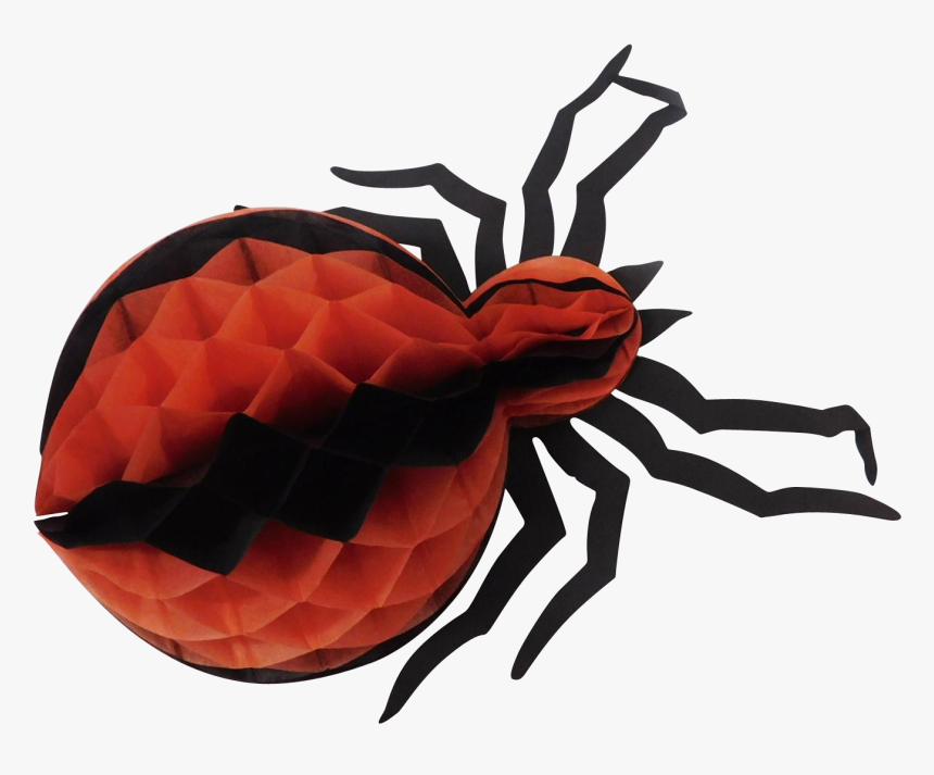 Transparent Halloween Decorations Png - Halloween Paper Spider Decorations, Png Download