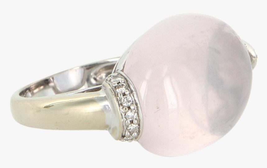 6 Point Star Rose Quartz Diamond East West Cocktail - Pre-engagement Ring, HD Png Download