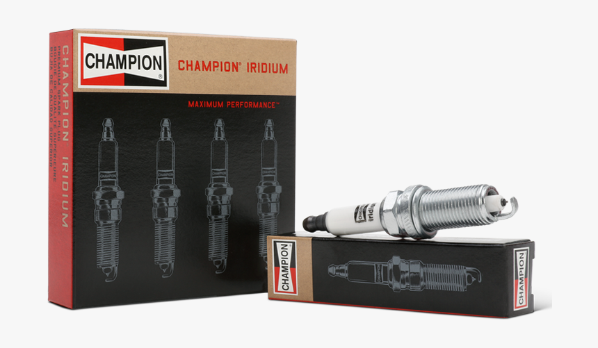 Package View Iridium Spark Plug By Champion - Champion Spark Plugs, HD Png Download