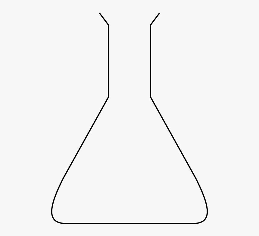 Fiole Simple - Line Art, HD Png Download