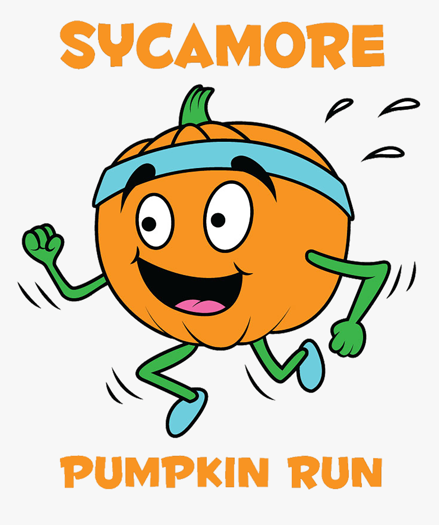 Pumpkin Run Logo - Running Pumpkin Clip Art, HD Png Download