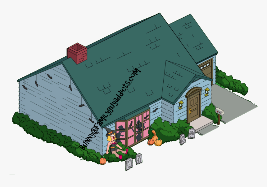 Quagmire House Halloween Decorations - Quagmire House Layout, HD Png Download
