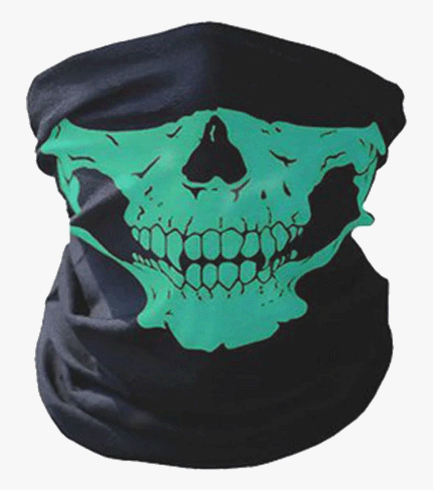Face Mask Balaclava Scooter Skull Skateboard Neck Warm - Pañuelo De Calavera, HD Png Download