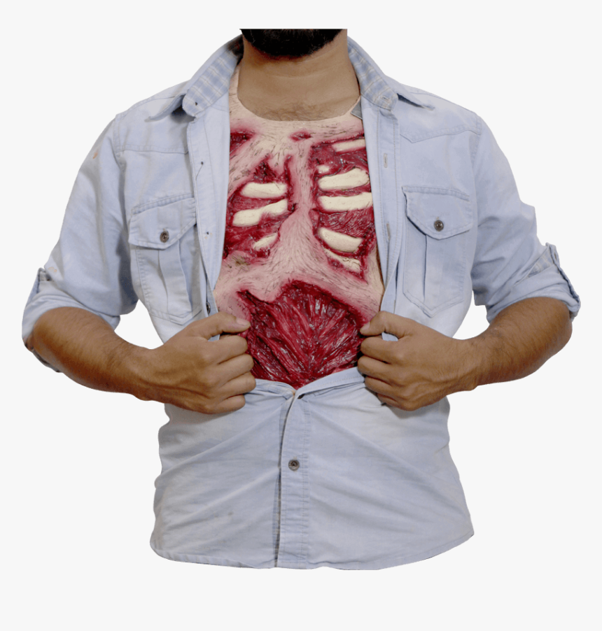 Zombie Flesh Chest Piece - Blood Chest Png, Transparent Png