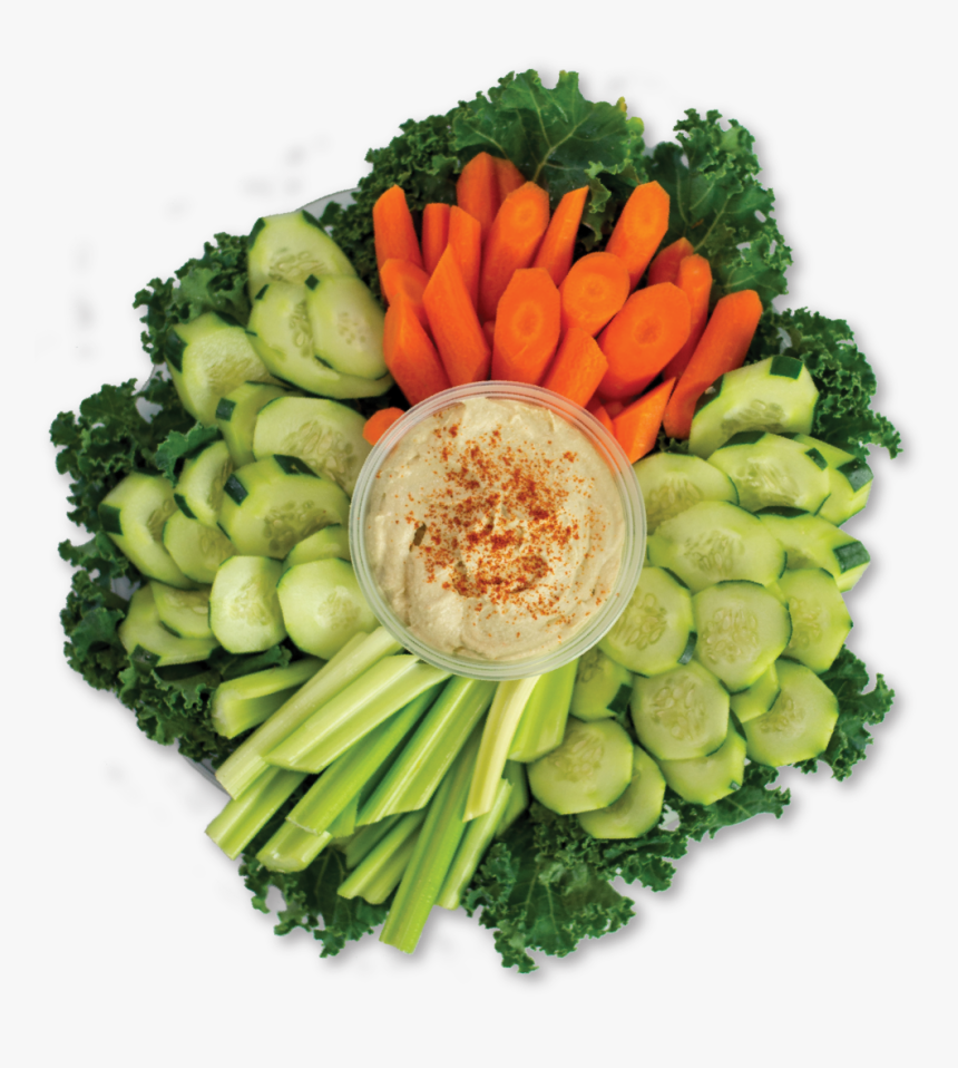Catering Hummus And Veggies, HD Png Download