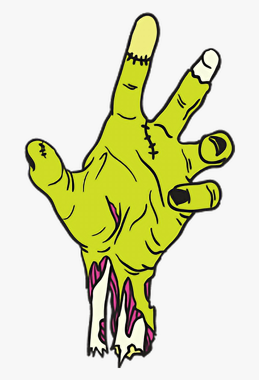 #arm #halloween #zombie #bone #zombiestickers - Halloween Stickers Png, Transparent Png
