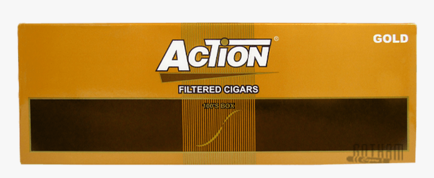 Action Filtered Cigars Gold 100 S Box - Beige, HD Png Download