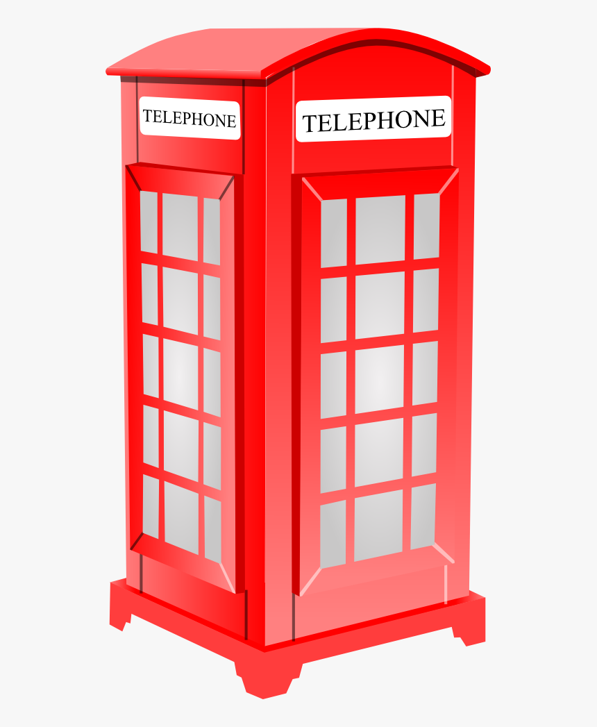 British Phone Booth 1 555px - London Phone Booth Clip Art, HD Png Download