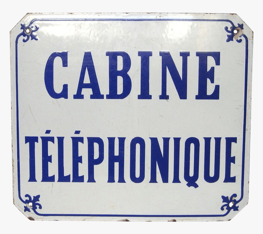 Phone Booth Enamel Advertising - Parallel, HD Png Download