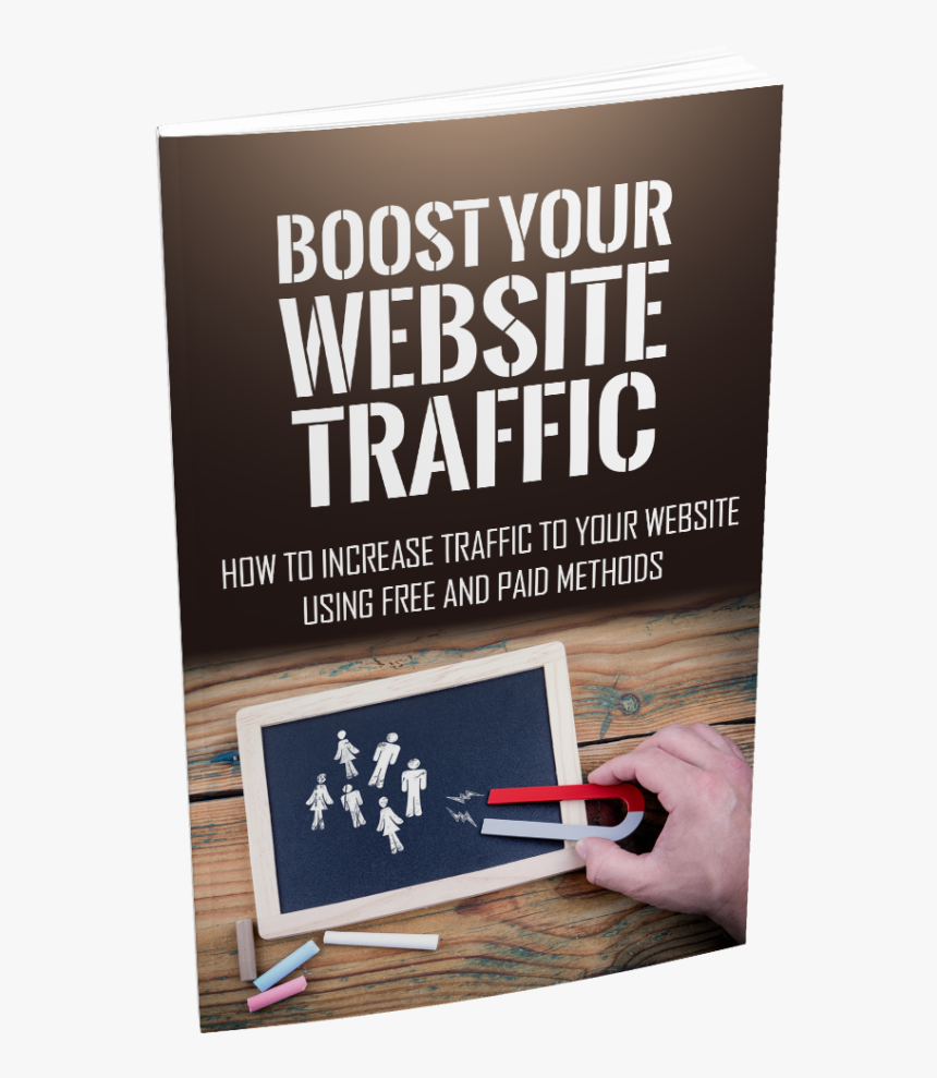 A Ebook Cover With The Words Boost Your Website Traffic - Flyer, HD Png Download