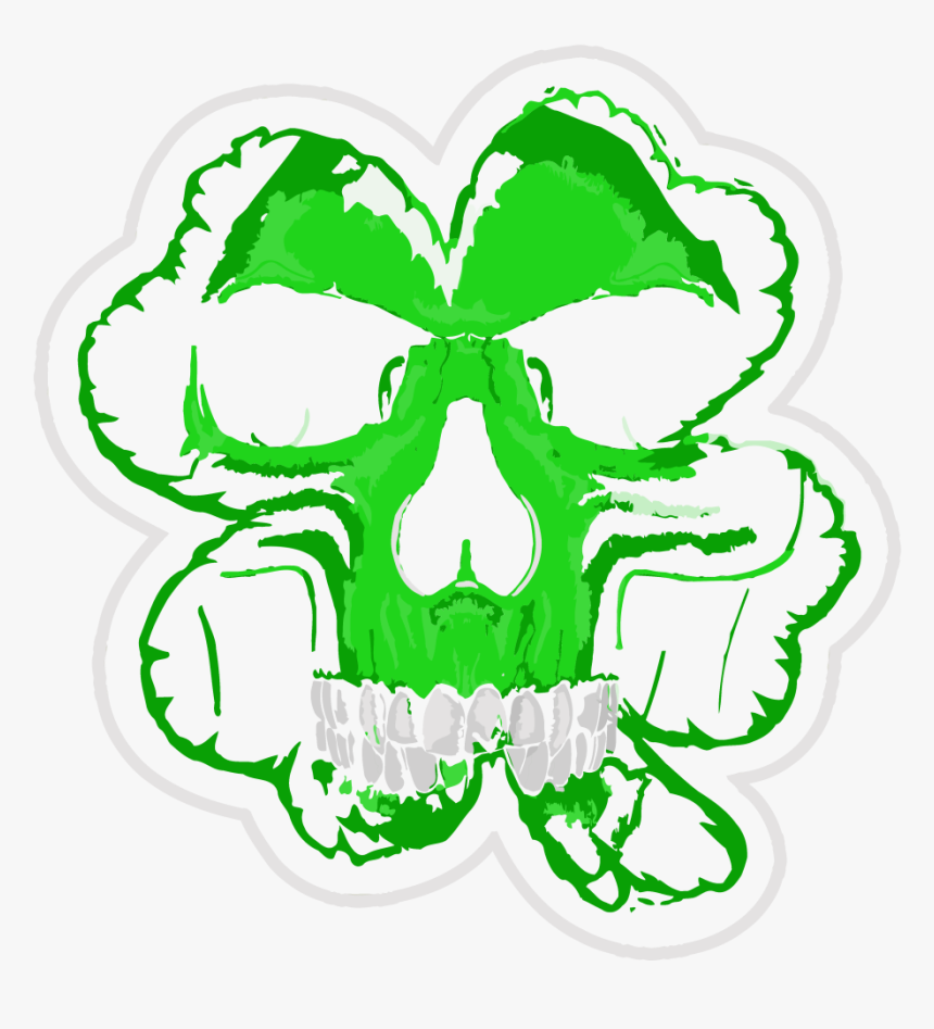 Custom Celtic Green Skull, HD Png Download