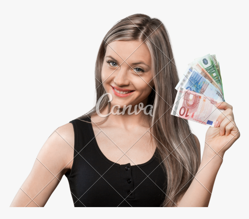 Card,drinking,money Handling,brown Hair,hand,long Hair,payment - Cash, HD Png Download