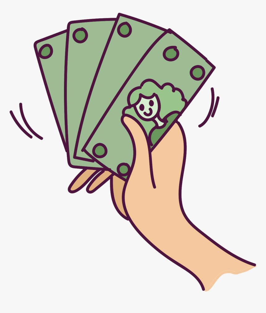 It Takes A Good 18-24 Months To Start Making A Full - Hand Holding Money Cartoon, HD Png Download