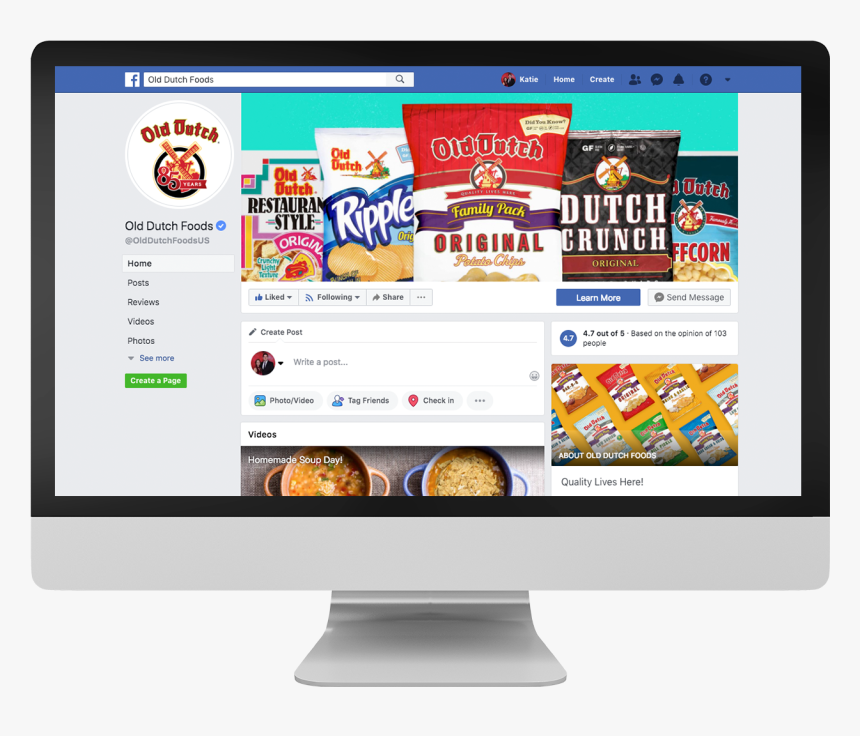 Old Dutch Potato Chips, HD Png Download