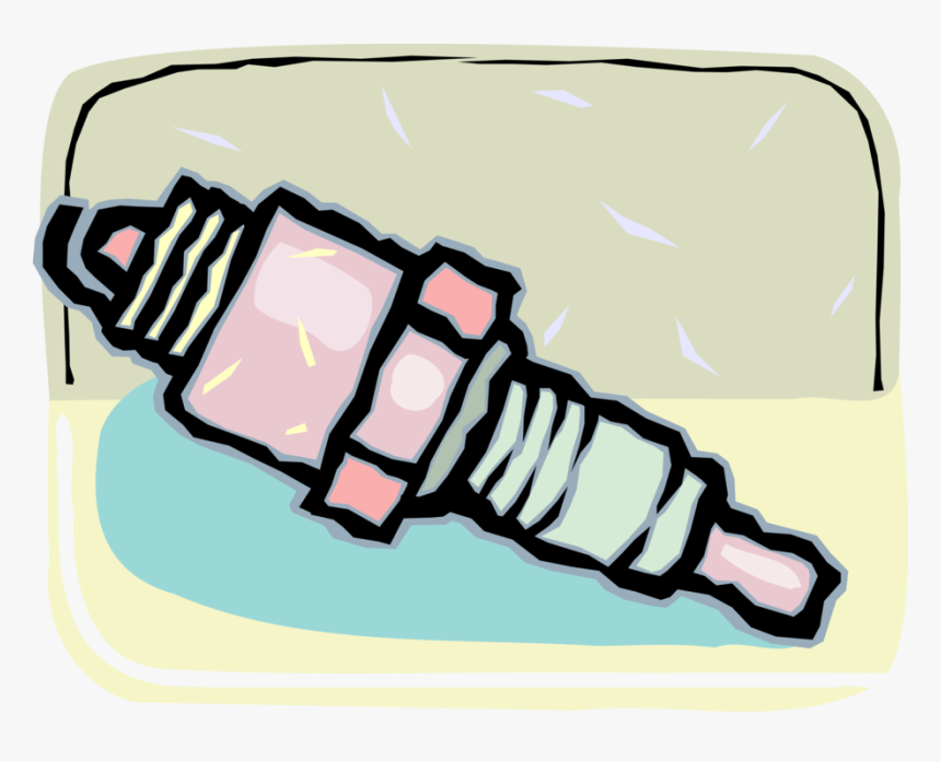 Vector Illustration Of Spark Plug Ignition System To, HD Png Download