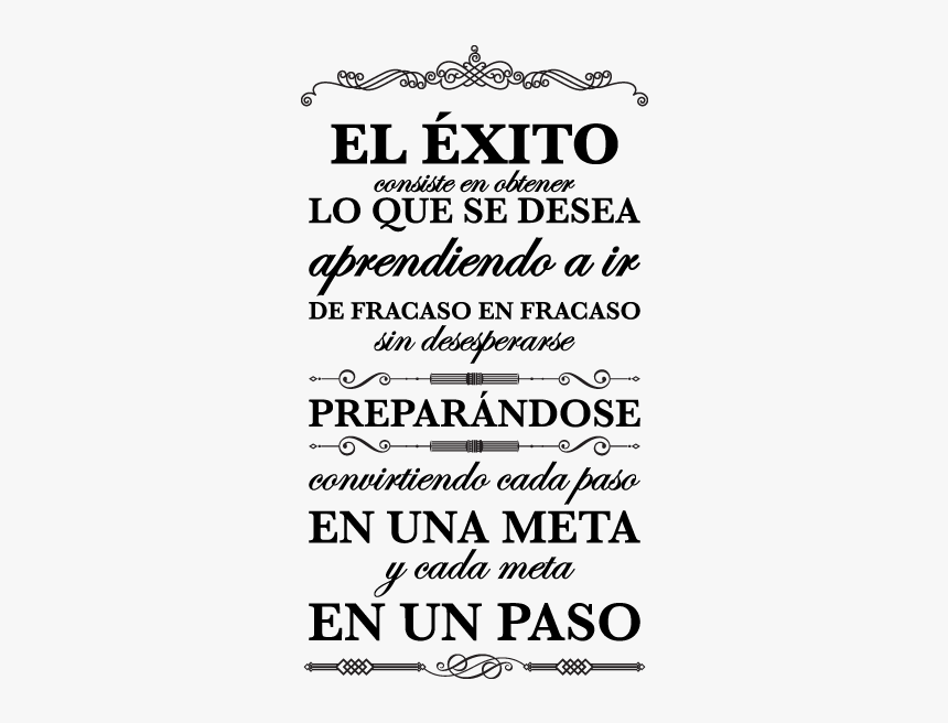 Imágenes Con Frases De Éxito Y Perseverancia Imágenes - Frases De Exito Vinilo, HD Png Download