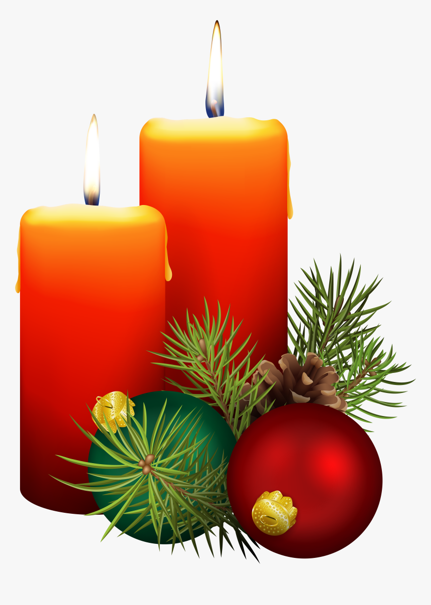 Christmas Candles Png Clip Art Imageu200b Gallery Yopriceville - Red Christmas Candles Clipart, Transparent Png