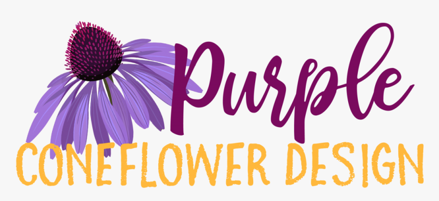 Purple Coneflower Design - Calligraphy, HD Png Download