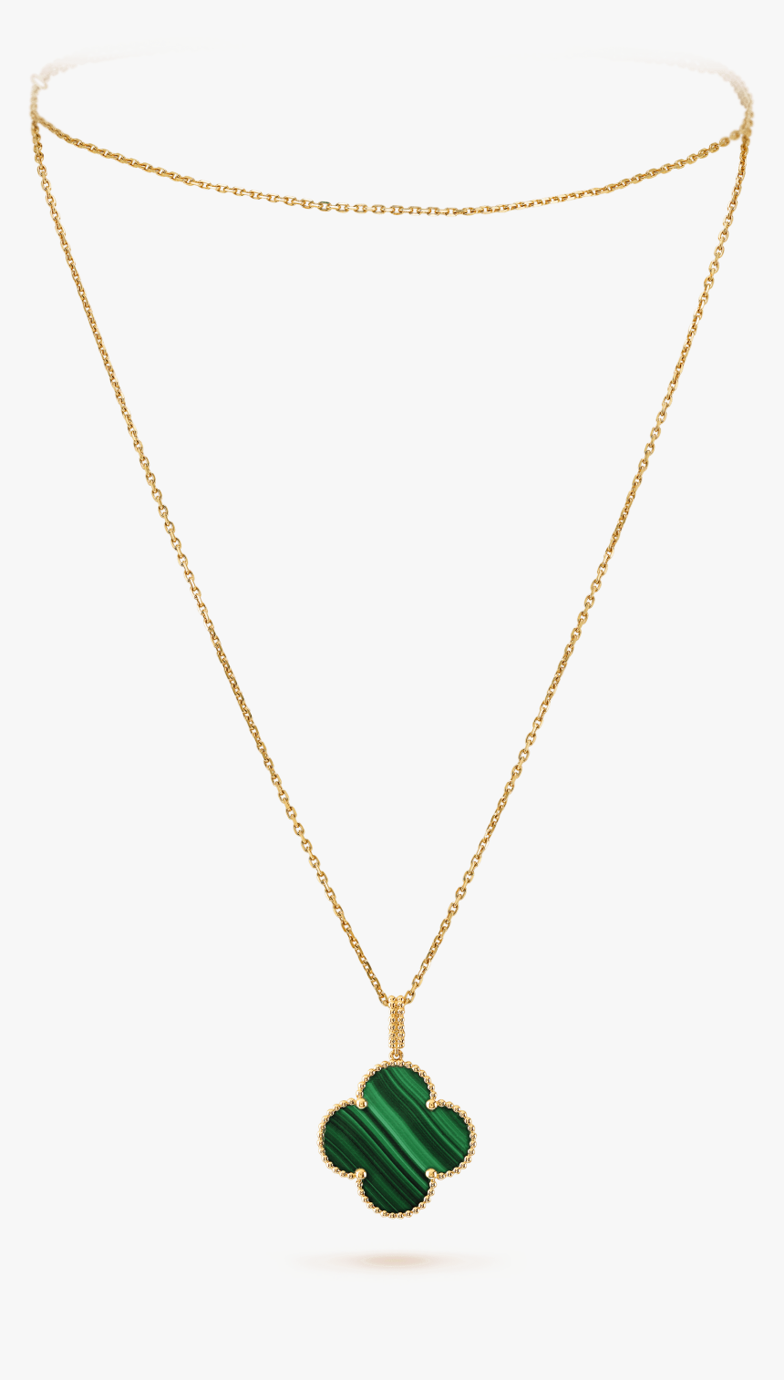 Magic Alhambra Long Necklace, 1 Motif, - Green Van Cleef Necklace, HD Png Download