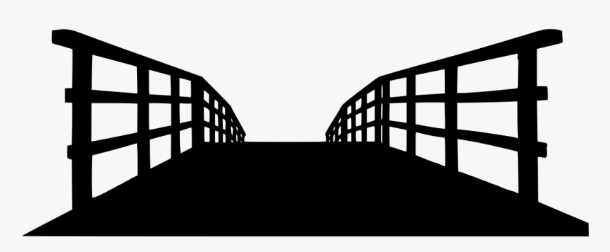 Silhouette Bridge Wood, HD Png Download