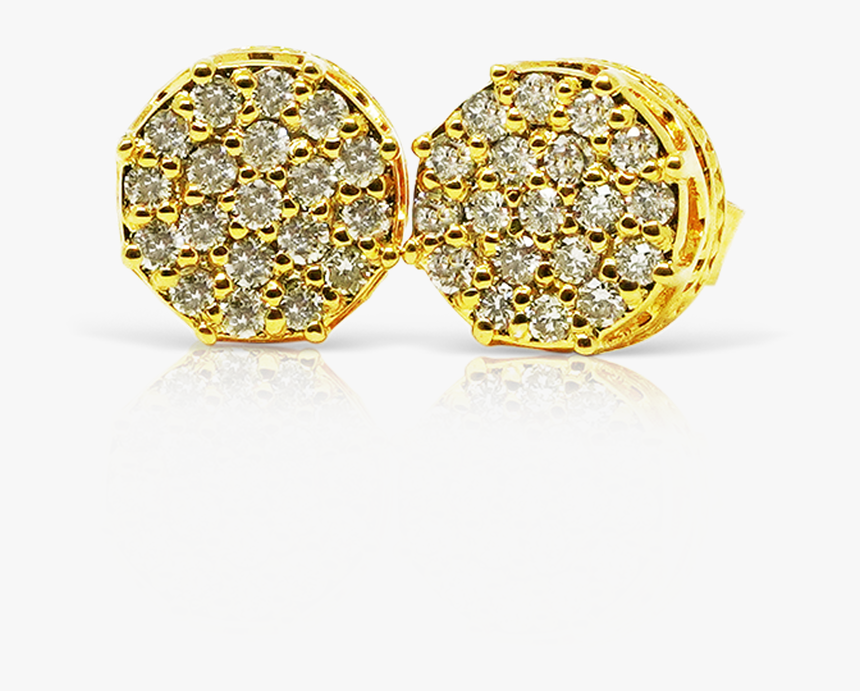 10k Yellow Gold - Earrings, HD Png Download