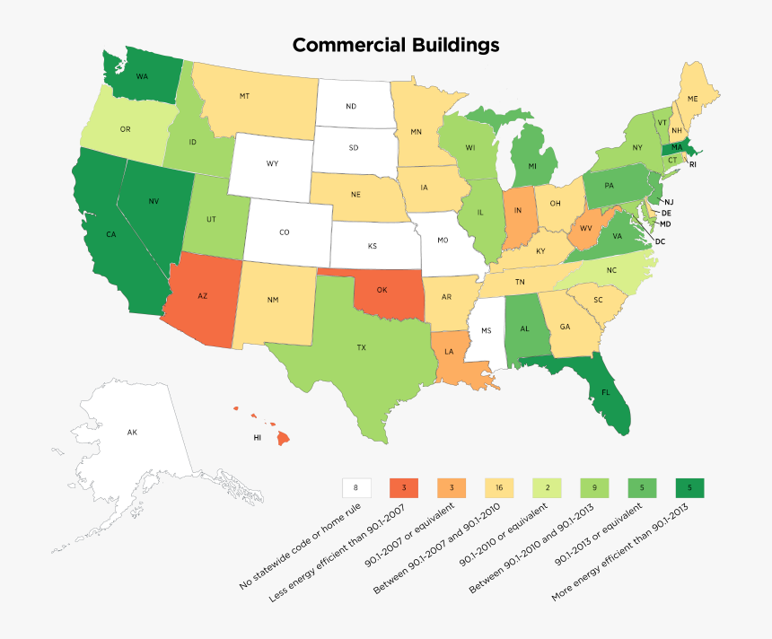Commercial Code Adoption Status - American League Vs National League Map, HD Png Download