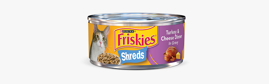 Savoury Shreds Turkey & Cheese Dinner In Gravy Cat - Friskies Cat Food, HD Png Download