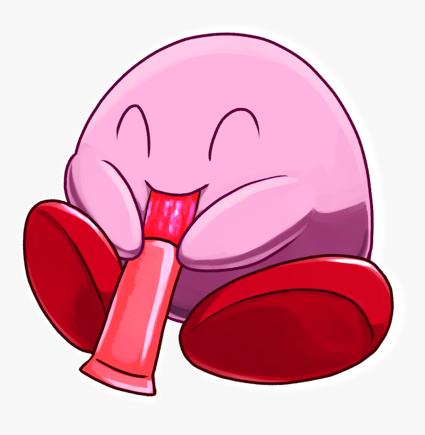 Kirby With A Popsicle, HD Png Download