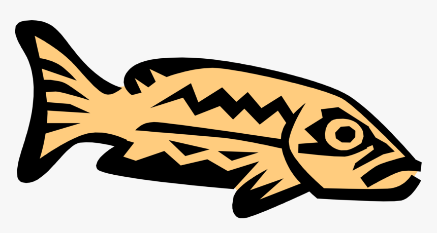 Vector Illustration Of Swimming Fish Symbol - 7 Mares, HD Png Download