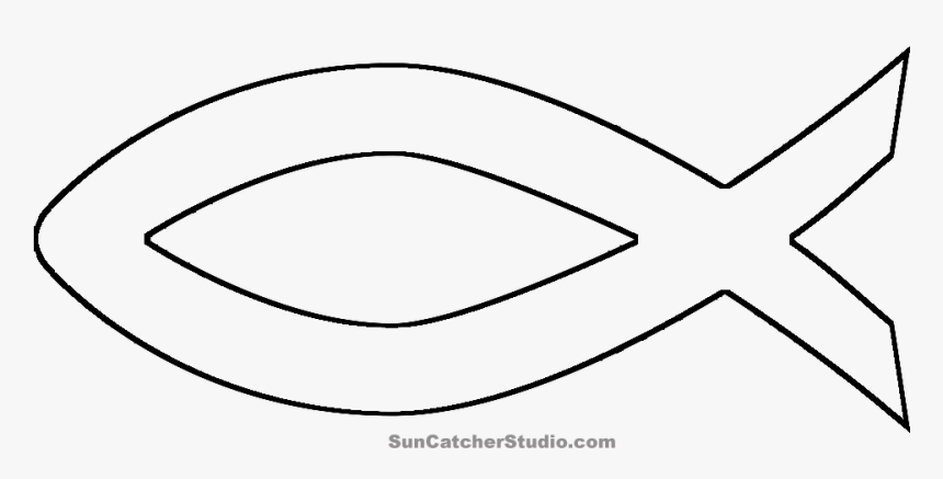 Fish Symbol Pattern Scroll Saw Patterns Free, Project - Line Art, HD Png Download